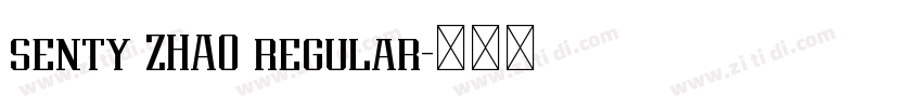 senty ZHAO regular字体转换 senty ZHAO regular字体转换